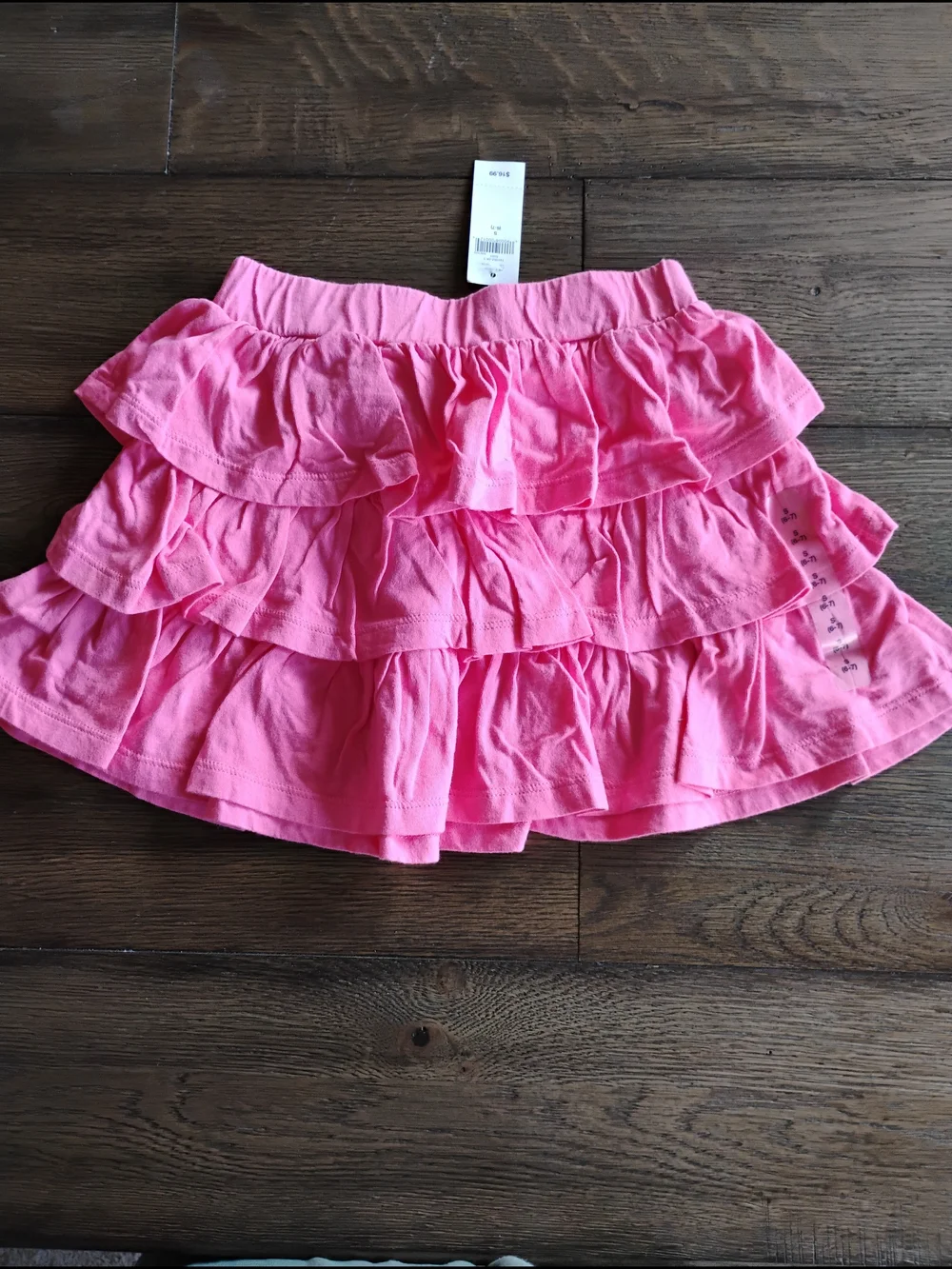 GAP Girls Pink Tiered Ruffle Skirt